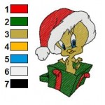 Looney Tunes Tweety 19 Embroidery Design